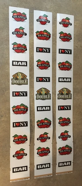 Bally "New York Double" Slot Machine Reel Strips   L7-2