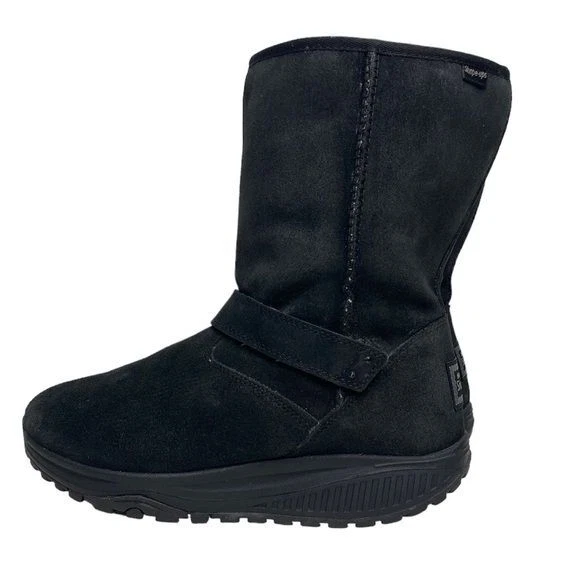 Skechers Shape Ups Bollard black suede boots winter snow women's size 9.5 Skechers Shape Ups Bollard black suede boots winter snow women's size 9.5