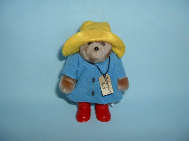 PADDINGTON BEAR 5" Vintage 1987 Jointed Soft Plush Toy Figure In Boots EDEN TOYS