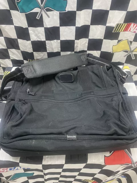 TUMI Ballistic Nylon Expandable Laptop Shoulder Carry On Bag Large Satchel