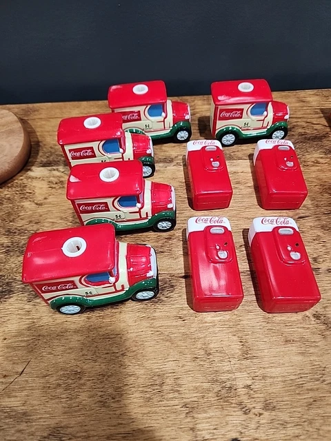 Vintage Coca Cola String Light Set Delivery Trucks Soda Machine snaps on lights