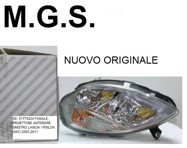 Kit Supporti Riparazione Faro Destro Per Lancia Ypsilon III (2011-2023) - Codice 50926258, Alta Qualità Aftermarket