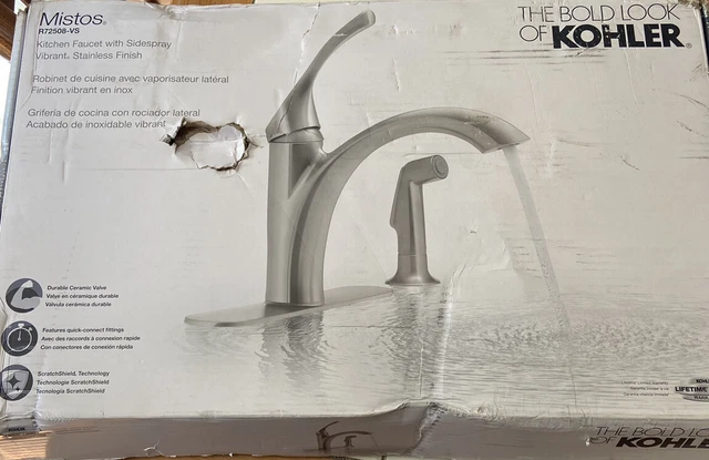 Kohler Mistos Kitchen Faucet with 10" Swing Spout and Side Spray - Vibrant... Kohler Mistos Kitchen Faucet with 10" Swing Spout and Side Spray - Vibrant...