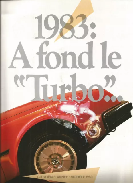 CITROEN CX - 1983 - 25 TURBO D / catalogue brochure prospectus publicitaire