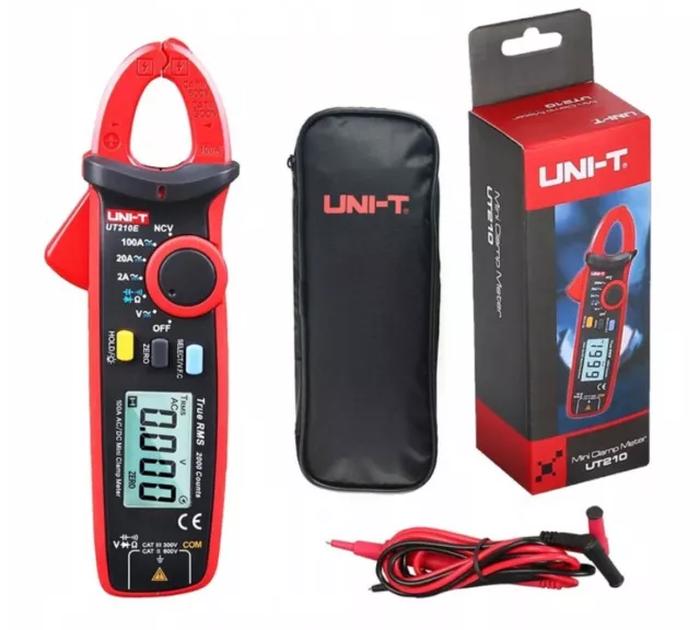 UNI-T UT210E DIGITAL CLAMP METER 100Amp 600V AC DC Multimeter True RMS Compact