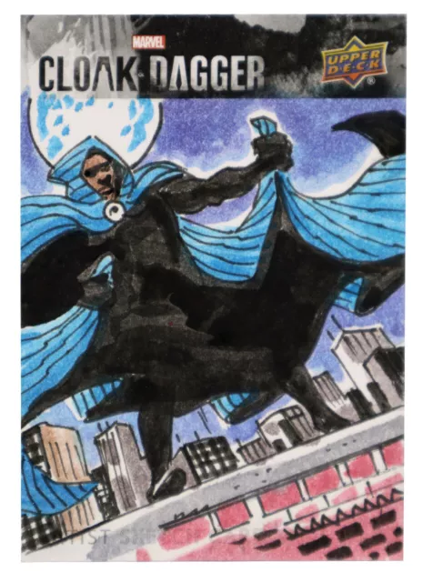 2020 Upper Deck Marvel's Cloak & Dagger Original Sketch Card Al Milgrom 1/1