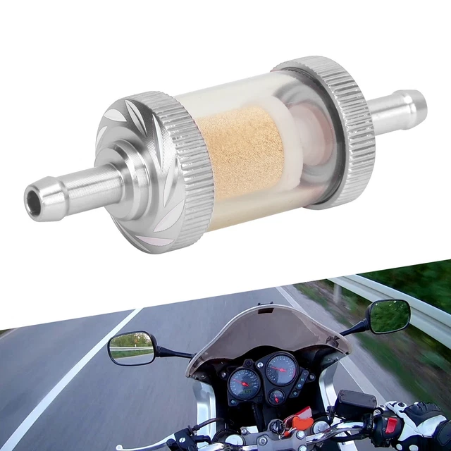 New Motorcycle Fuel Gasoline Filter Carving Heat Resistance For 6mm Diameter