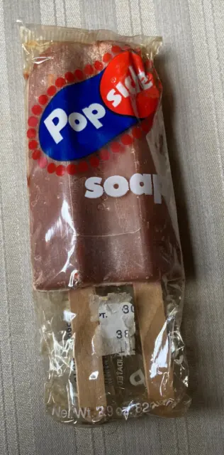 Vintage 1980s POPSICLE Soap on a Rope actually on a Stick in Package