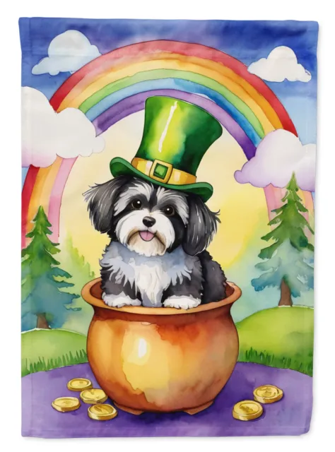 Havanese St Patrick's Day Flag Canvas House Size DAC5556CHF