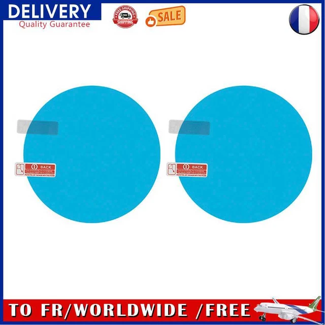 2x Car Door Rearview Mirror Anti Fog Rainproof Protective Film (100x100mm)