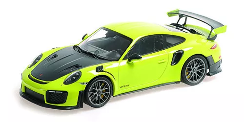 Minichamps - 1:18 Porsche 911 (991.2) GT2 RS 2018 Green w/Silver Magnesium Wh...