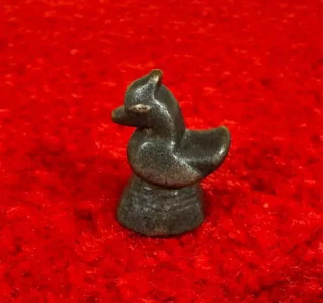 19th Century Burmese Opium Bronze Weight, Duck or bird, Antique, 32 gram size