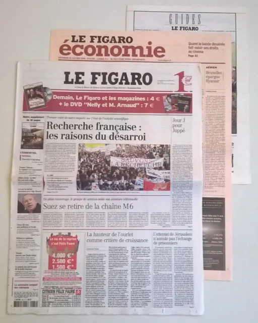 LE FIGARO N°18 501 du 30/01/2004 - Recherche française: les raisons du désarroi