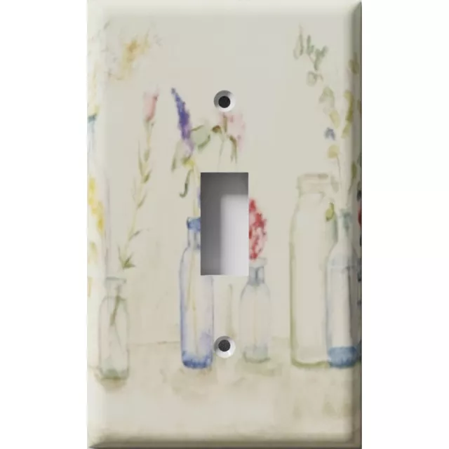 SnazzySwitch Simple Flowers Decorative Light Switch Plate Cover