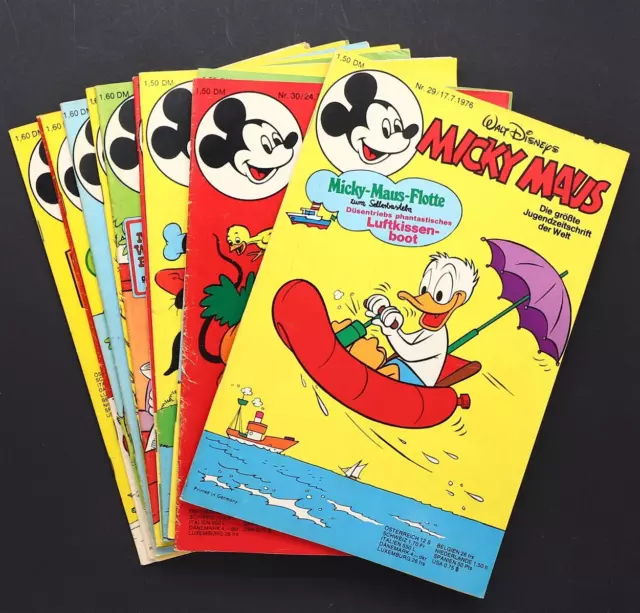 Micky Maus Comic Heft 1976 mit Beilagen Ehapa Verlag Walt Disney Auswahl