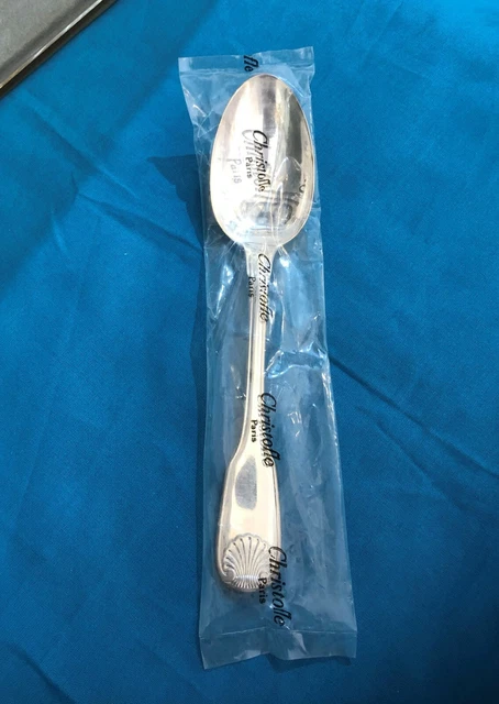 NEUF 1 cuillère de table CHRISTOFLE métal argenté Modèle VENDOME COQUILLE 20,5cm