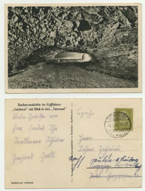 83547 - Barbarossahöhle im Kyffhäuser - Gerberei u. Tanzsaal - AK, gelaufen 1932