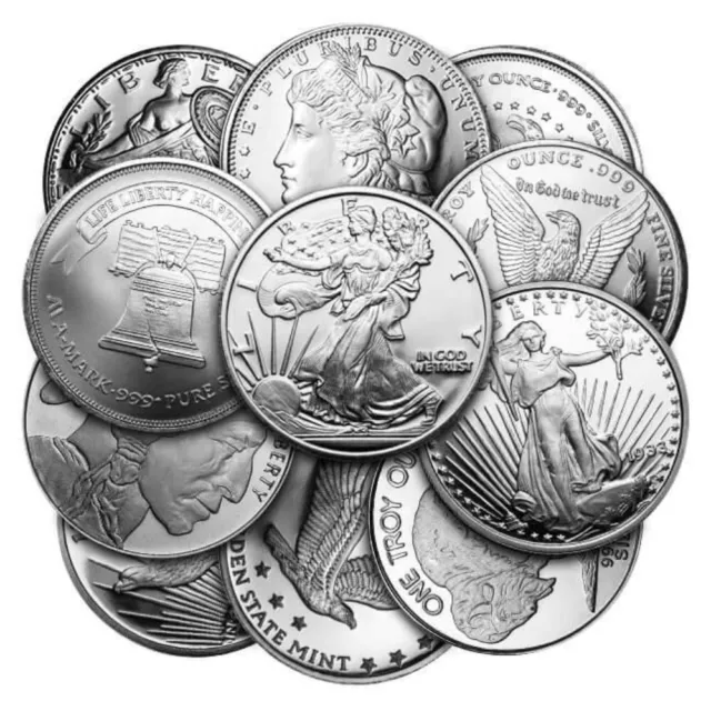 Secondary Market - 1 oz Silver Round .999 Fine Silver - In Stock