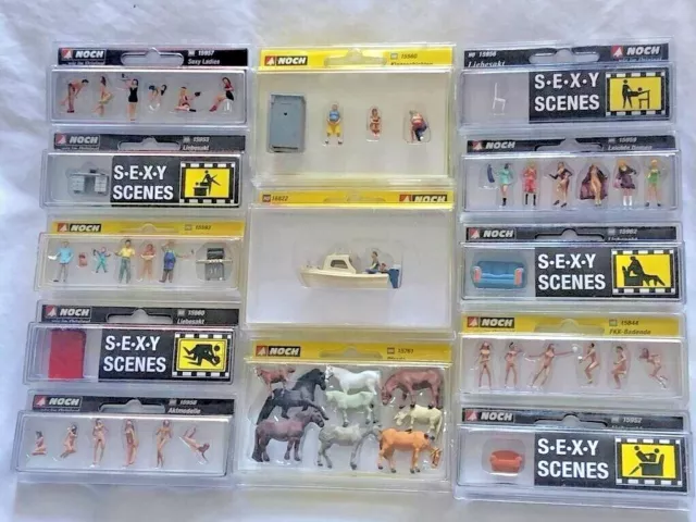 Noch "SEXY SCENES", "Lovers in Action",  Figures, Animals etc HO/OO gauge