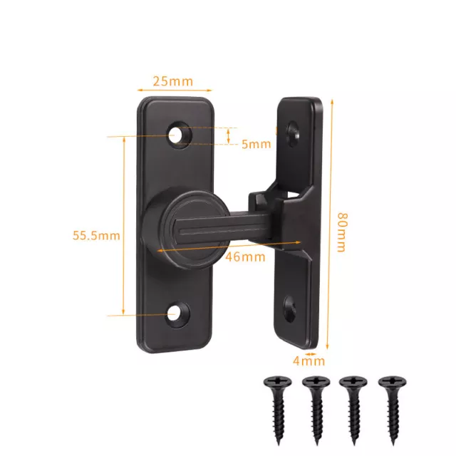 Barn Door Lock Heavy Duty Sliding Barn Door Latch Lock 90 Degree Gate Latch AU 2