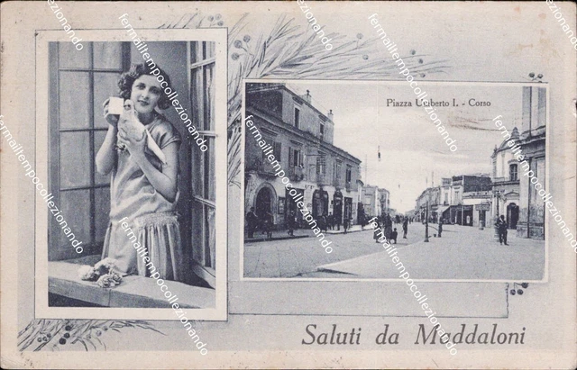 be686 cartolina saluti da maddaloni 1929 provincia di caserta campania