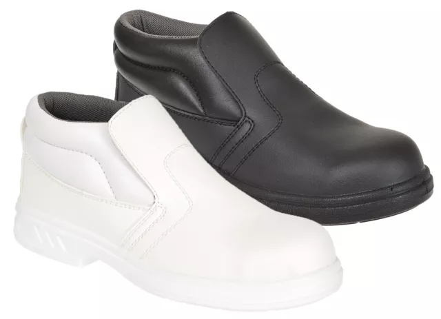 PORTWEST Steelite Slip On Safety Boot S2 Steel Toe Kitchen Catering SRC FW83