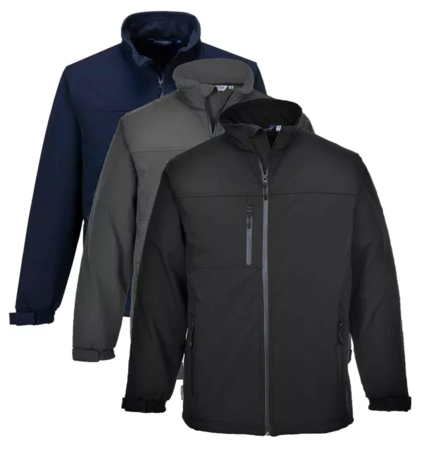 PORTWEST Softshell Jacket (3L) Water Resistant Windproof Breathable TK50