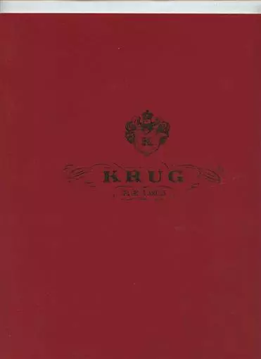 Krug Family of Champagnes Folder History, Recipes , Champagnes Reims France