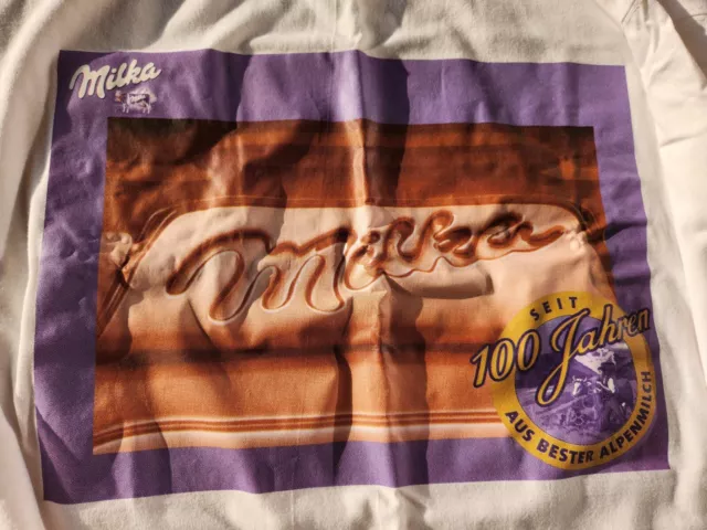 2 Stück OVP Milka Shirts: 100 Jahre Milka  Gr. M Rundhals-Ausschnitt, Kurzarm  M