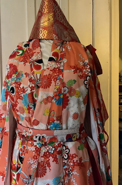 Gorgeous Ceremonial Silk large girls /small womans kimono, obi, sash Tsukuri 3