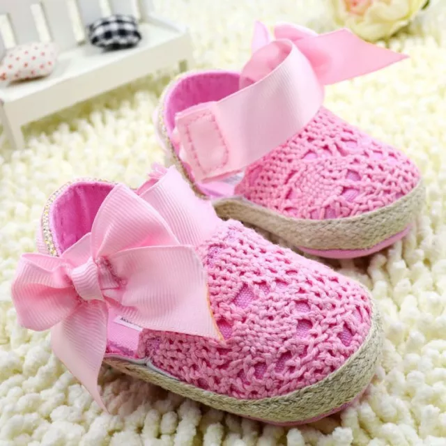 Mothercare Baby Girl Pink Crochet  Summer Mary Jane Shoe Sandel Pre Walker