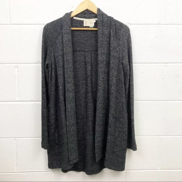 Anthropologie Saturday Sunday XS Dark Gray Open Cardigan