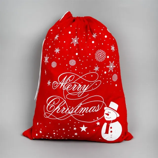 Christmas Santa Sack Father Xmas Felt Gift Present Stocking Bag Filler 60 x 50cm
