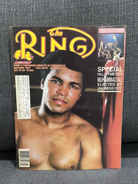 THE RING BOXING MAGAZINE MUHAMMAD ALI CASSIUS CLAY October 1987 NEAR MINT UNREAD