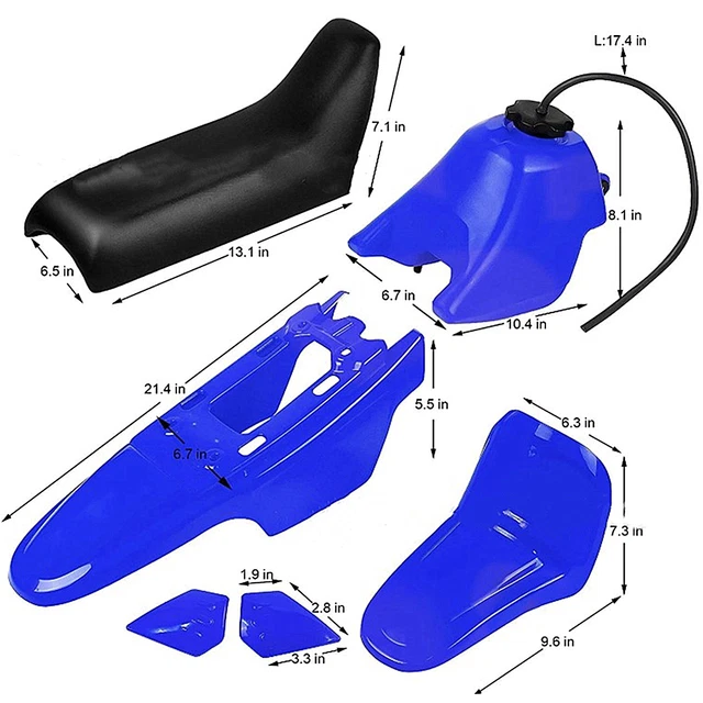 Yamaha Pw50 Plastics Kit FLYPIG PW50 Plastic Fenders Kit ,Body Seat Gas Tank Kit PW50 Body Kit... Gas Bike Kit - Foto 8