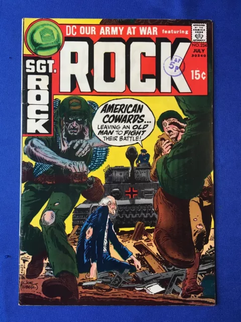 Our Army at War #234 FN/VFN (7.0) DC ( Vol 1 1971) Sgt Rock, Kubert cover
