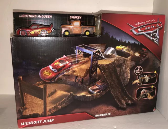 DISNEY PIXAR CARS 3 Midnight Jump Track Set SEALED with Smokey and McQueen Cars 75.00 PicClick