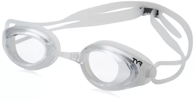 TYR Blackhawk Lunettes de Natation Mixte Adulte, Transparent