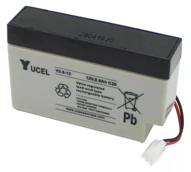 Yuasa Yucel Y0.8-12 Valve Regulated Lead Acid Battery 2