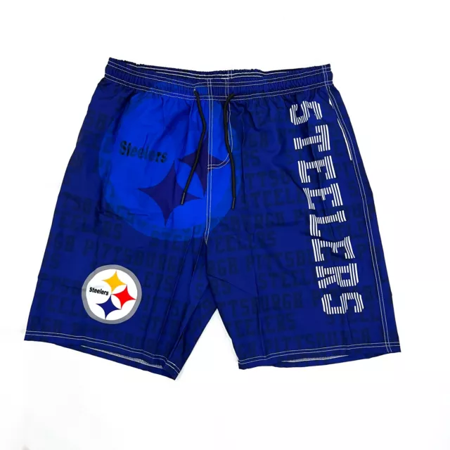 Pittsburgh Steeler NFL Football Mens Sportwear Quick Dry Board Short with Lining