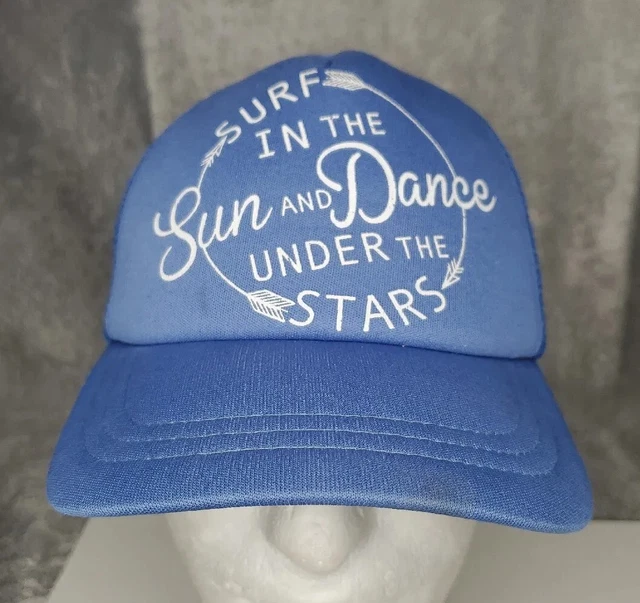 Oneil Blue Foam Mesh Back Trucker Hat Snap surf in the sun dance under the stars
