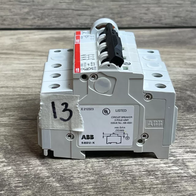 ABB S203U-K 4-Pole K15A 240V AC Protection Miniature Circuit Breaker