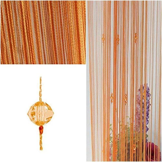 String Tassel Crystal Beads Curtain, Partition Door Curtain Beaded String Curtai