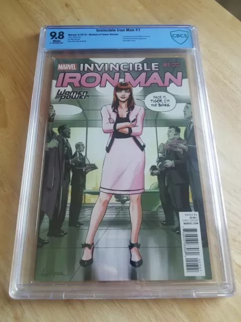 Invincible Iron Man #7 Women of Power Variant CBCS 9.8 1st Riri Williams