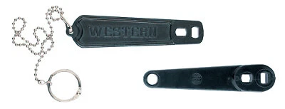 Cylinder Wrenches, for Oxygen Cylinders, Plastic, with Security Chain Western