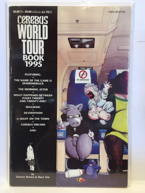 Cerebus World Tour Book 1995 FN 1st Print Aardvark-Vanaheim Comics