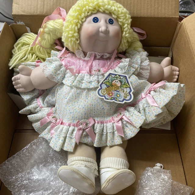 1985 Applause 16" Cabbage Patch Kids Porcealin & Fabric Doll Pamela Diane #4888