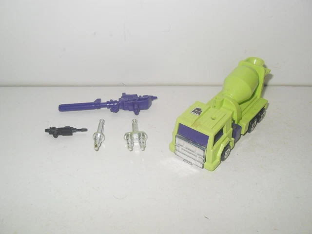 TRANSFORMERS G1 ORIGINAL vintage devastator constructicons mixmaster ...