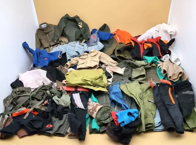 HUGE LOT 80+: GI Joe Clothing 12" 1:6 ALL CLOTH Mostly Modern Some 21st Century