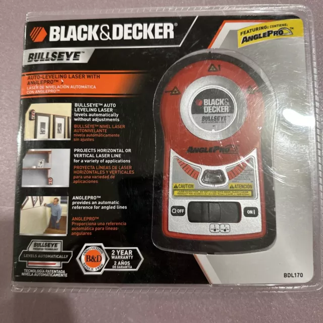 BLACK+DECKER BULLSEYE BDL170 Self/AutoLeveling Laser Line Level Tool £